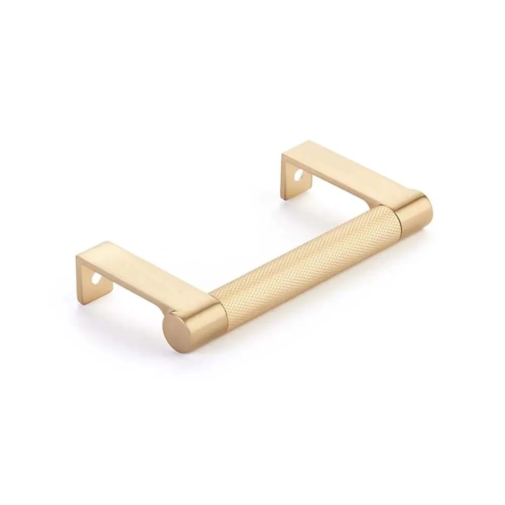 Emtek Select 3.75" CC Round Knurled Cabinet Edge Pull by Emtek