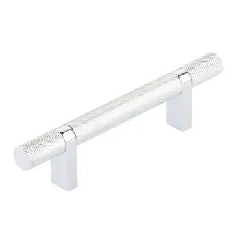 polished chrome cabinet pull