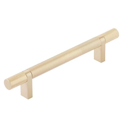 Emtek Select 5" CC Rectangular Bar Stem and Knurled Bar Cabinet Pull by Emtek