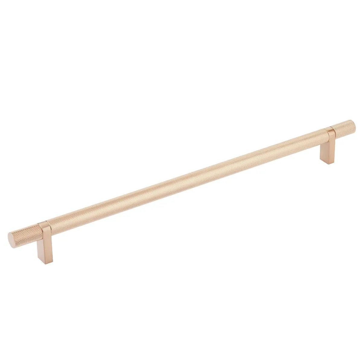 Emtek Select 12" CC Rectangular Bar Stem and Knurled Bar Cabinet Pull by Emtek