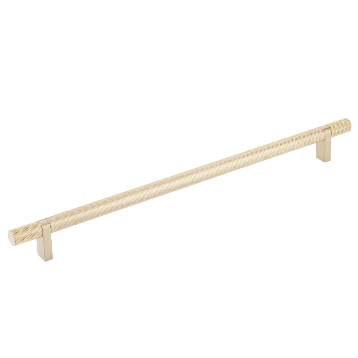 Emtek Select 12" CC Rectangular Bar Stem and Knurled Bar Cabinet Pull by Emtek