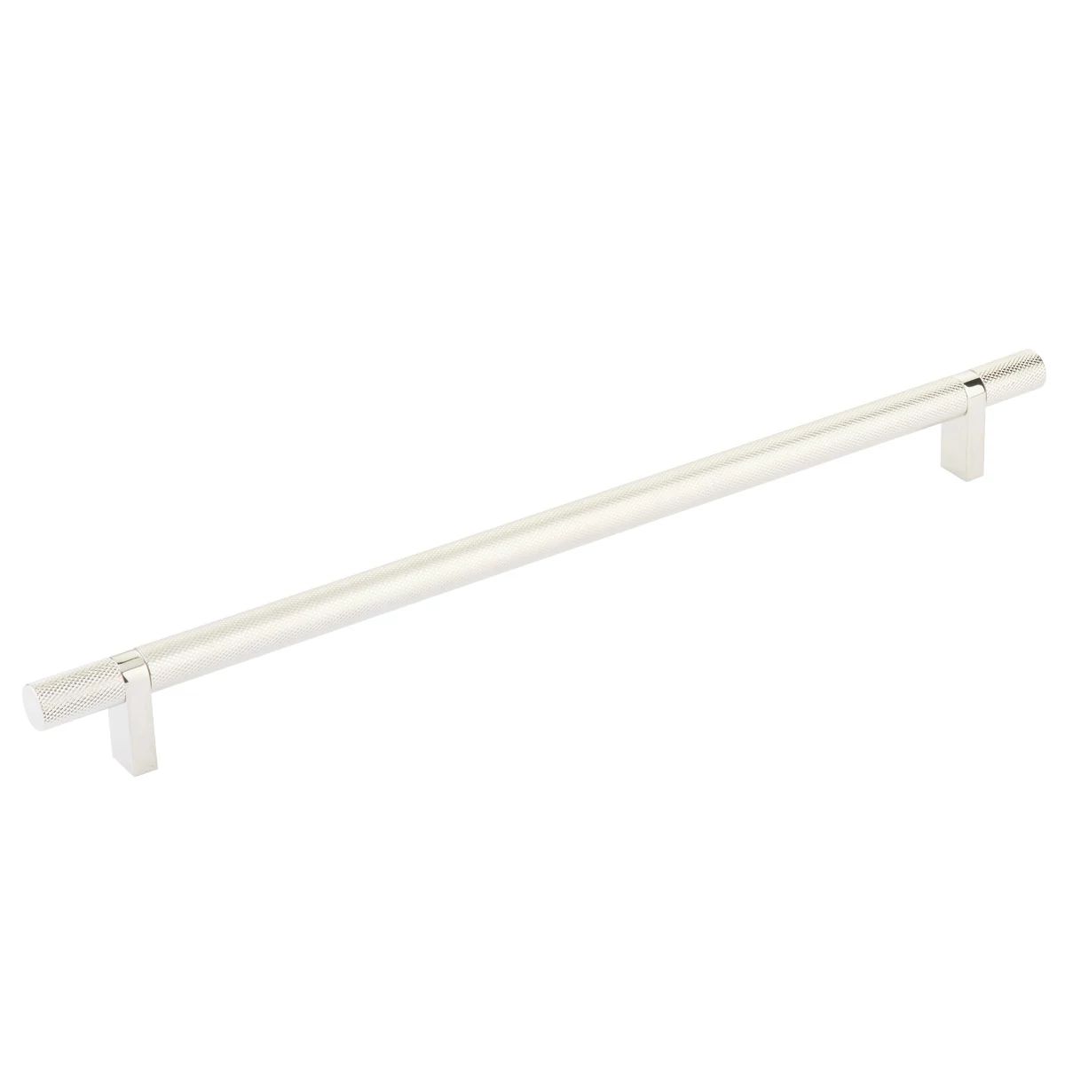Emtek Select 12" CC Rectangular Bar Stem and Knurled Bar Cabinet Pull by Emtek
