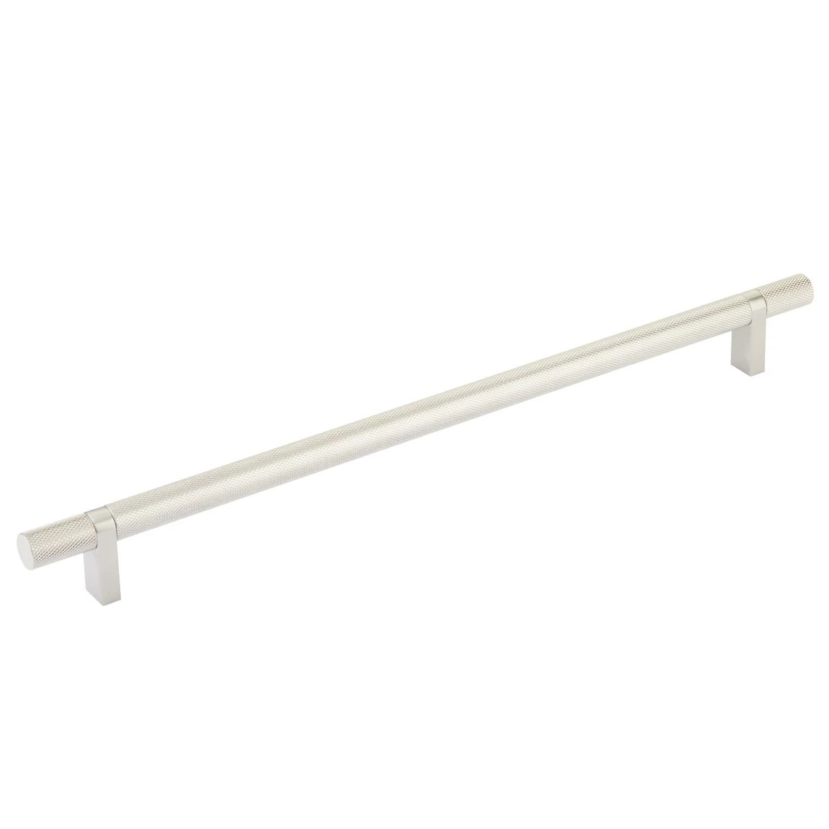 Emtek Select 12" CC Rectangular Bar Stem and Knurled Bar Cabinet Pull by Emtek
