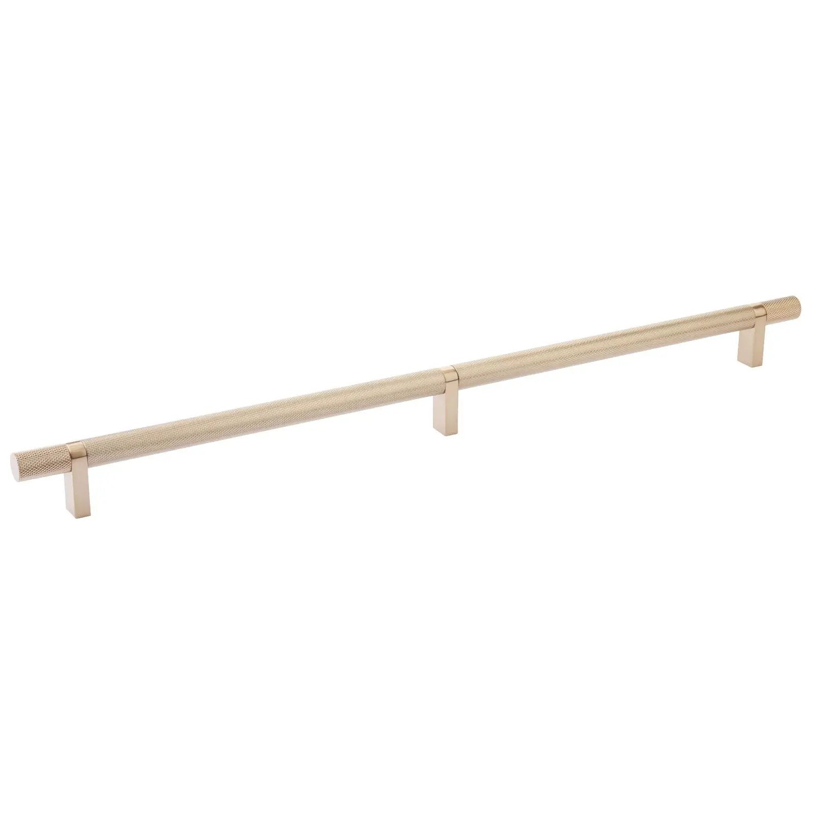 Emtek Select 16" CC Rectangular Bar Stem and Knurled Bar Cabinet Pull by Emtek