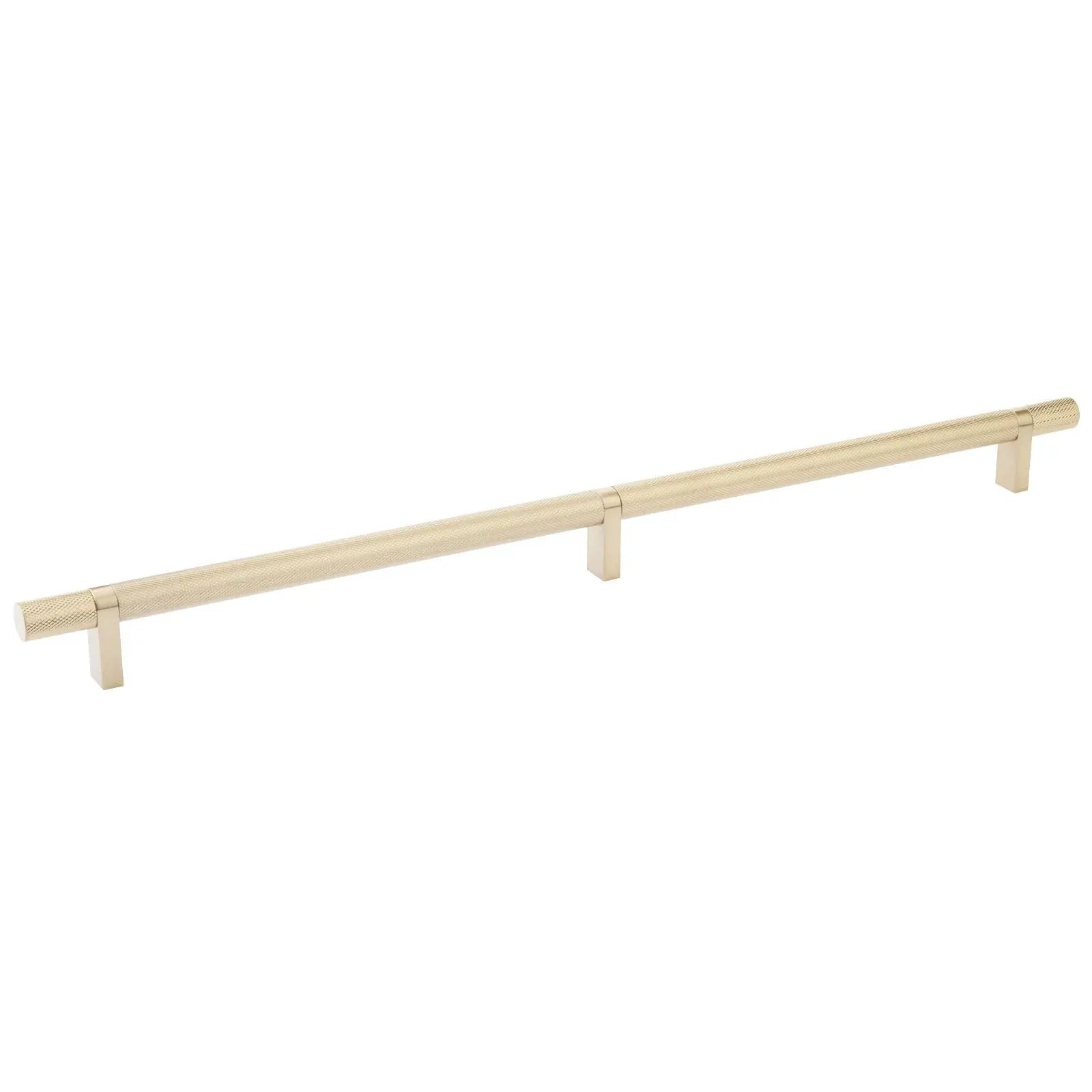 Emtek Select 16" CC Rectangular Bar Stem and Knurled Bar Cabinet Pull by Emtek