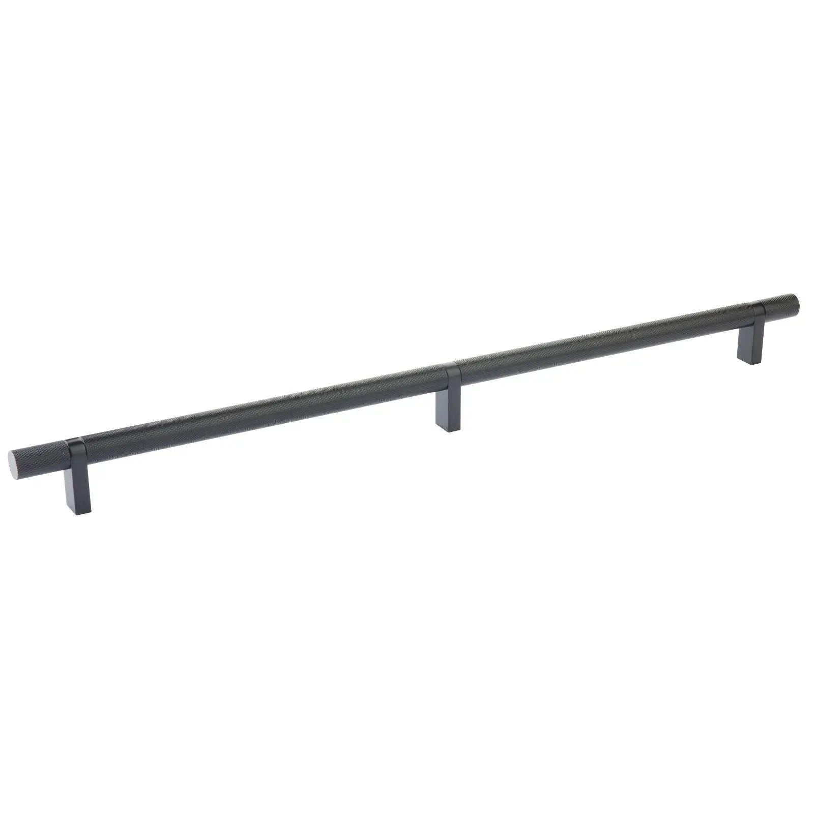 Emtek Select 16" CC Rectangular Bar Stem and Knurled Bar Cabinet Pull by Emtek