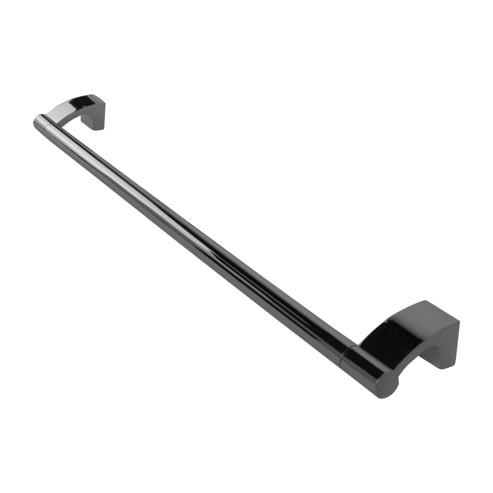 polished chrome towel bar