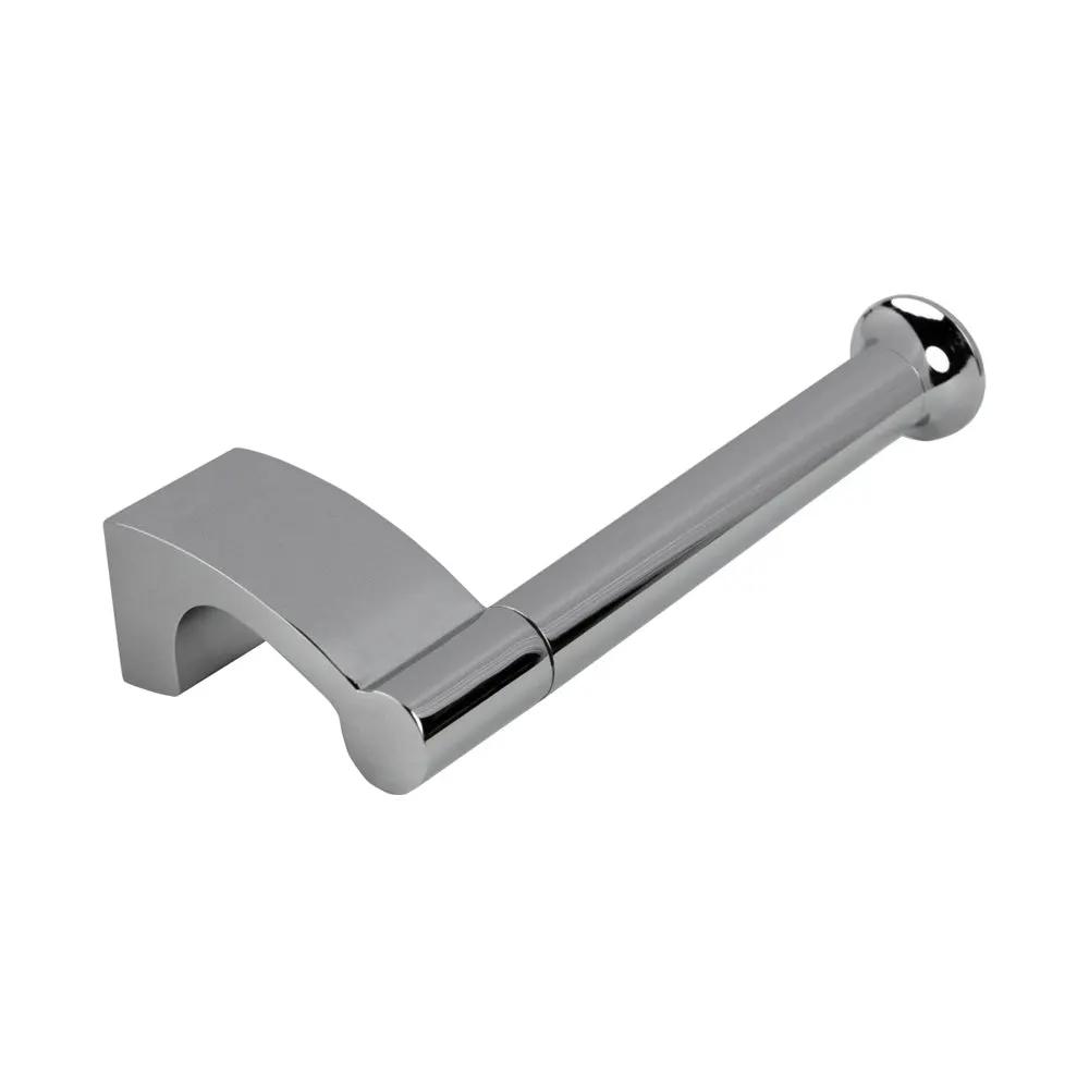 polished chrome toilet paper holder