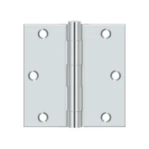 polished chrome hinge