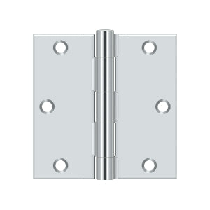 polished chrome hinge