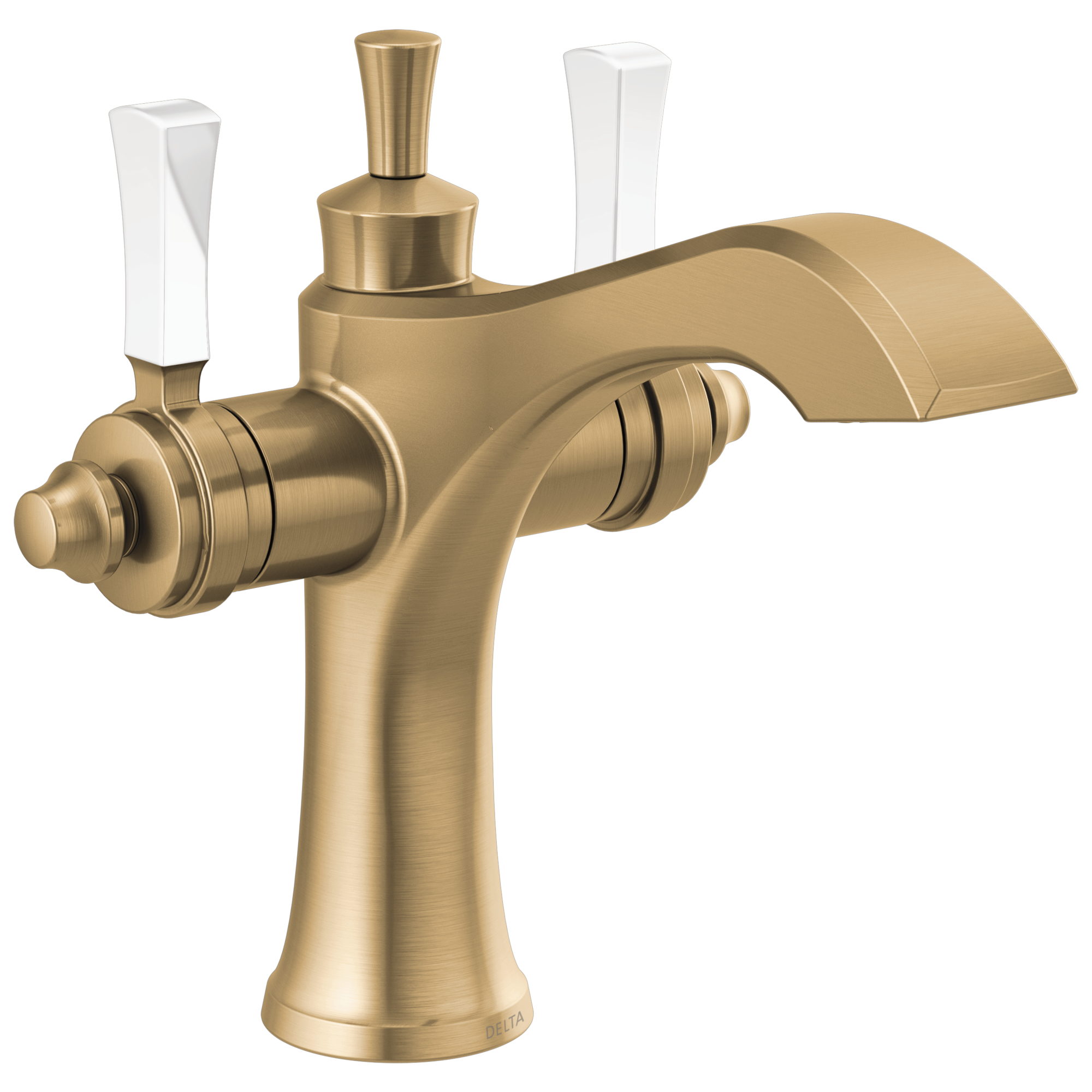 Delta Dorval Two Handle Single Hole Monoblock Bathroom Faucet by Delta