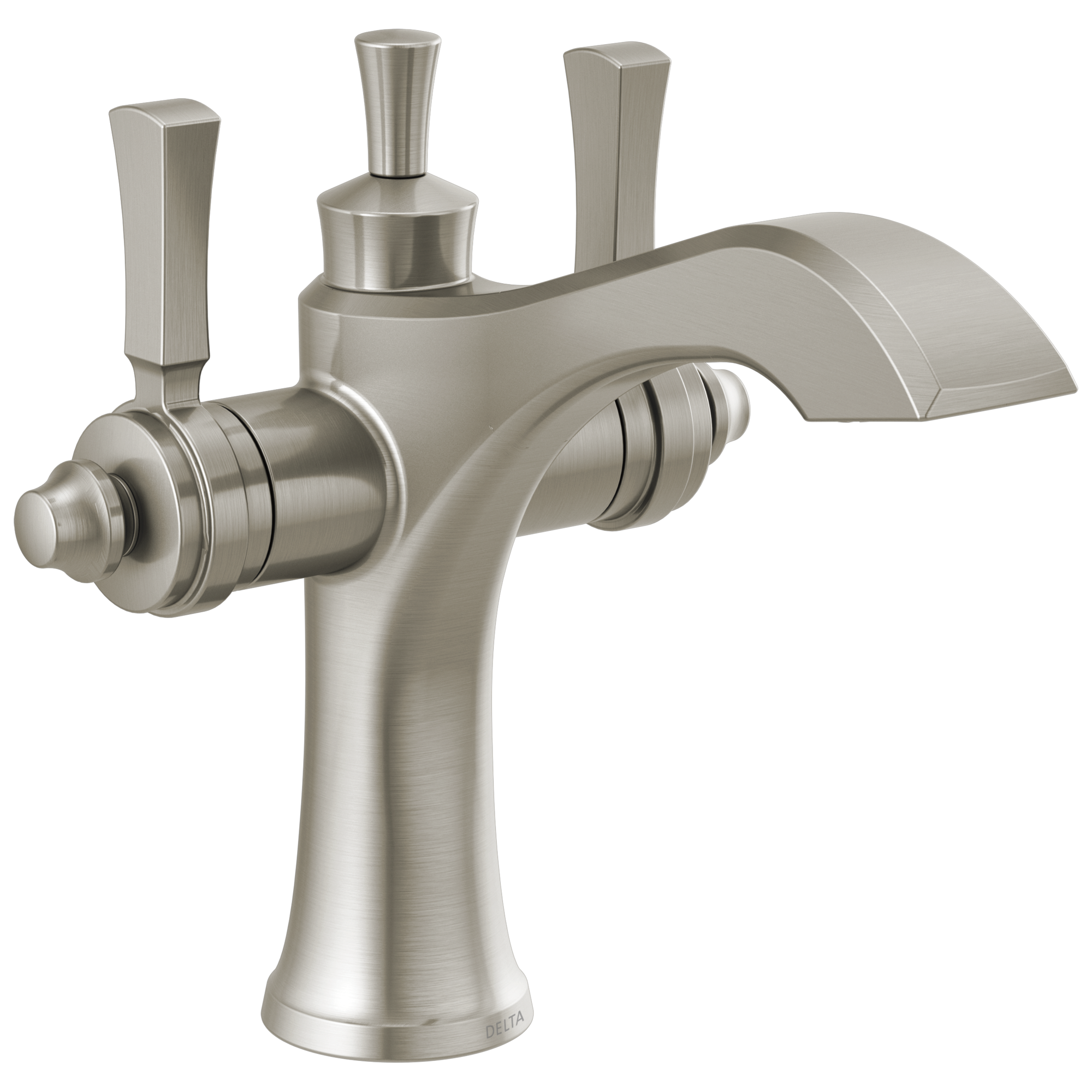 Delta Dorval Two Handle Single Hole Monoblock Bathroom Faucet by Delta