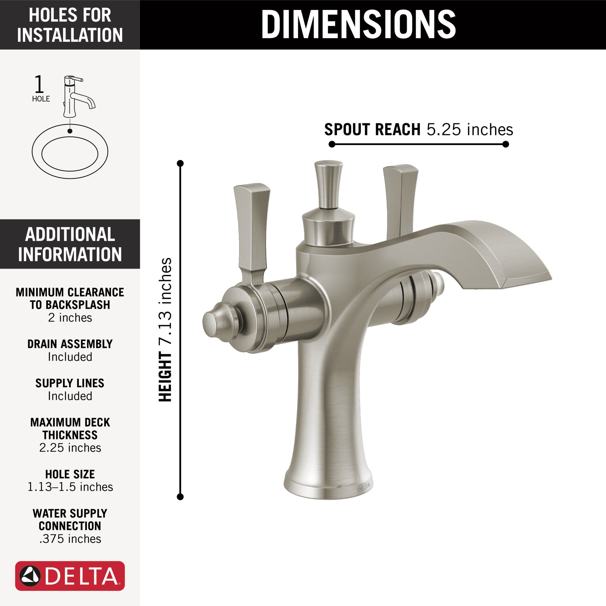 stainless bathroom faucet