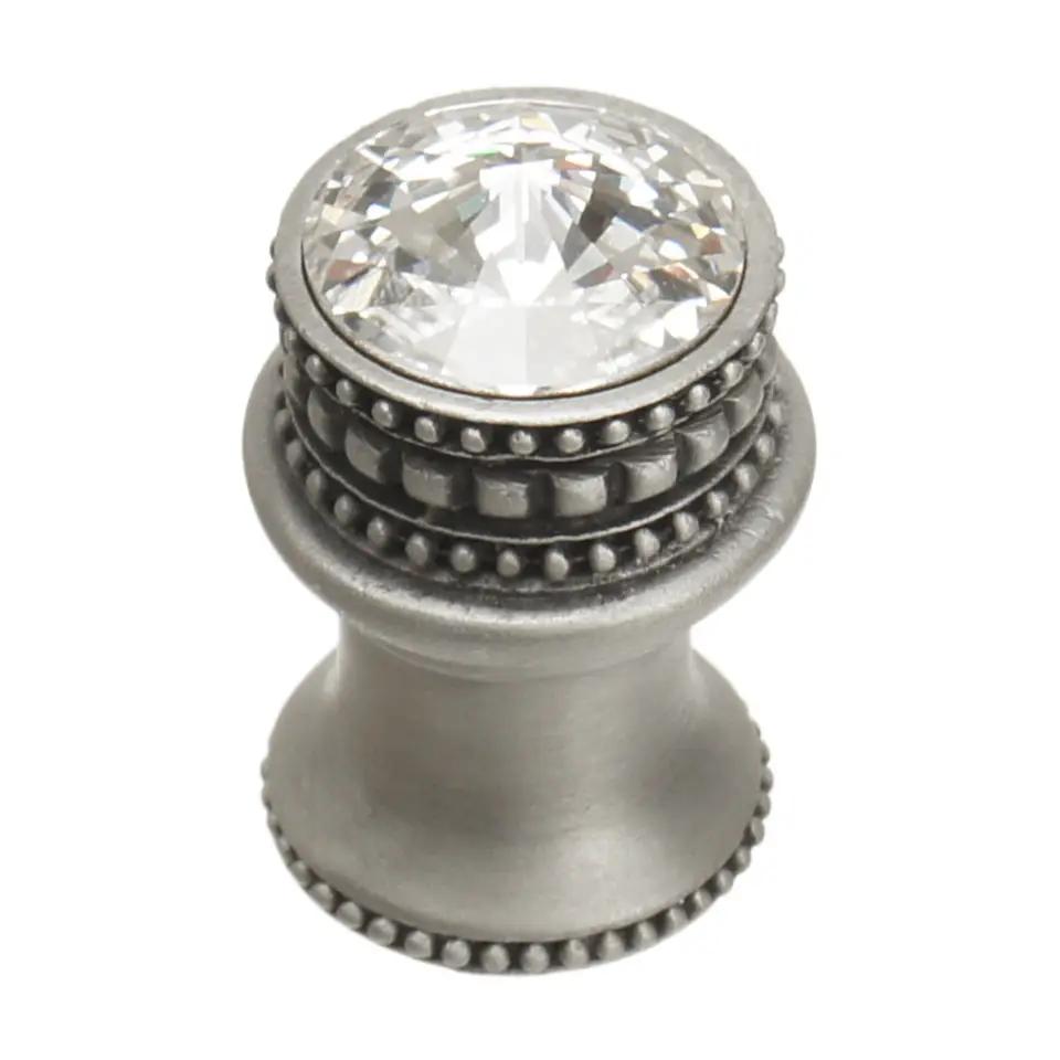 Carpe Diem Caché I Medium Round Knob with Flared Foot - Decorated with Swarovski Crystals by Carpe Diem