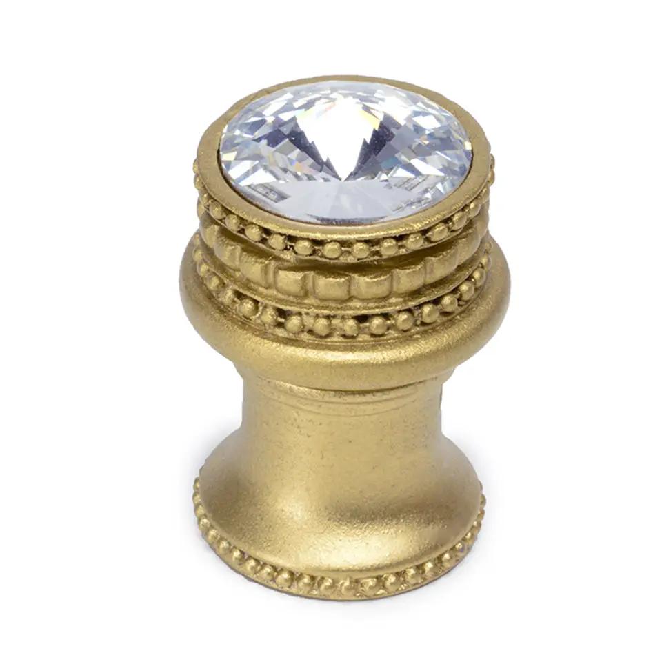 Carpe Diem Caché I Medium Round Knob with Flared Foot - Decorated with Swarovski Crystals by Carpe Diem