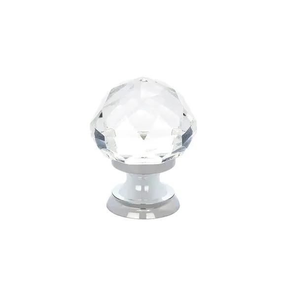 polished chrome cabinet knob