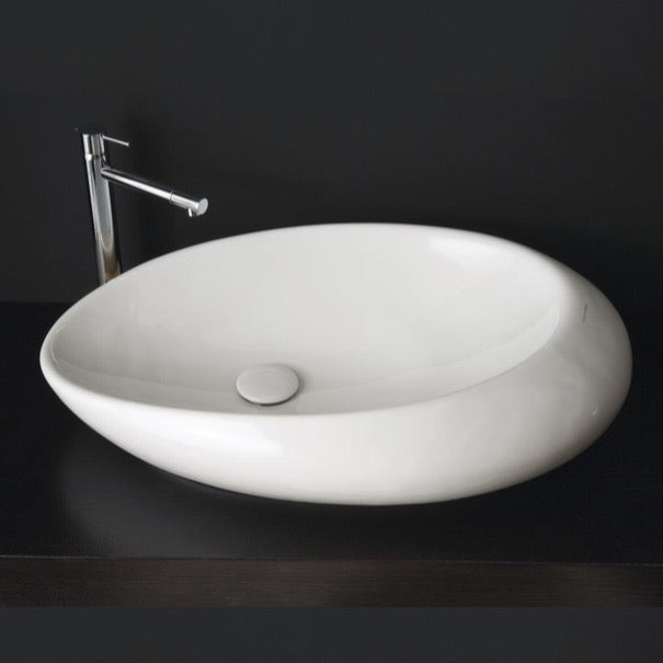 white bathroom sink