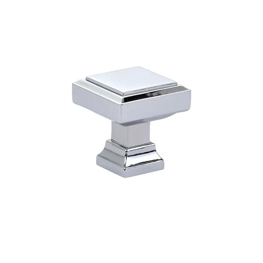 polished chrome cabinet knob
