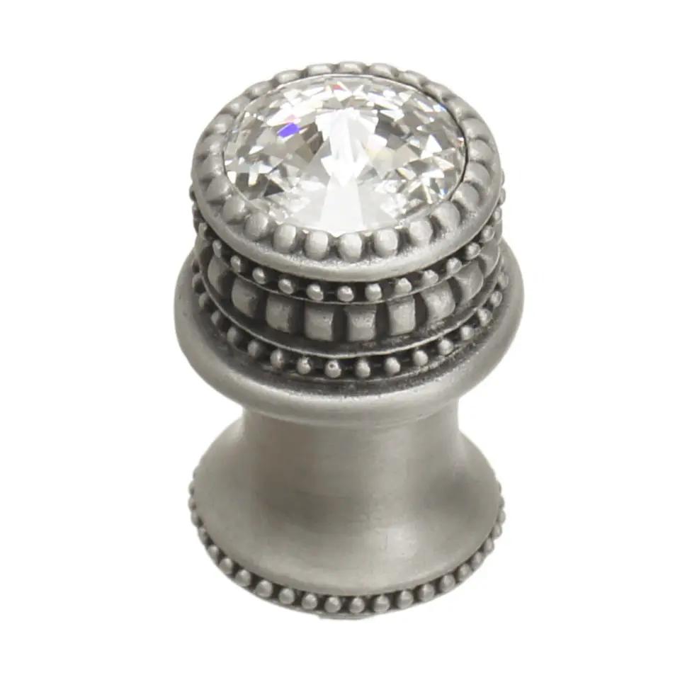 Carpe Diem Caché I Medium Round Knob with Flared Foot - Decorated with Swarovski Crystals by Carpe Diem