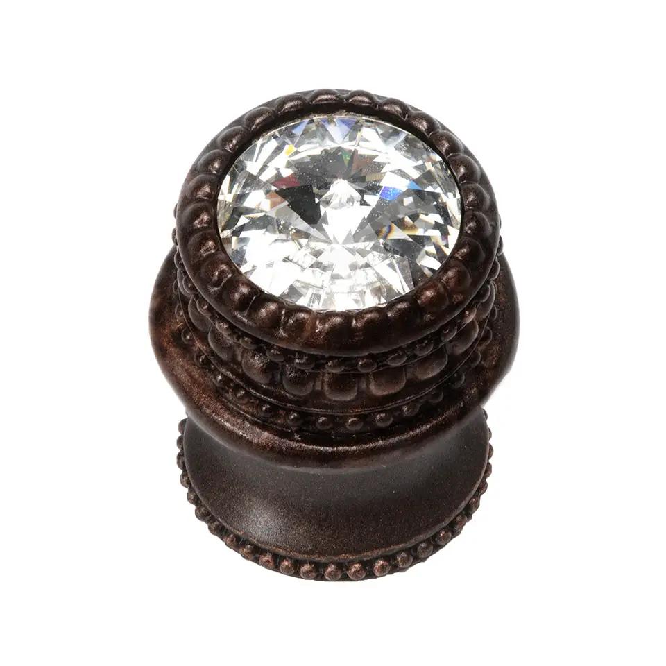 Carpe Diem Caché I Medium Round Knob with Flared Foot - Decorated with Swarovski Crystals by Carpe Diem