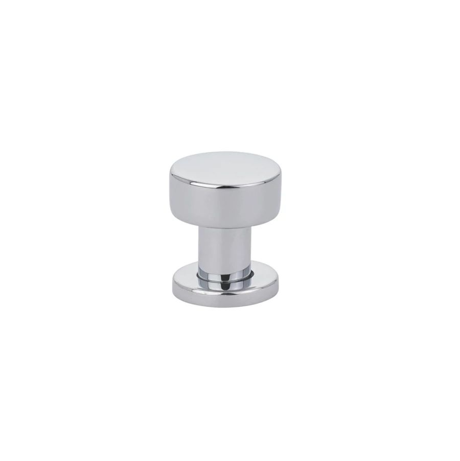 polished chrome cabinet knob