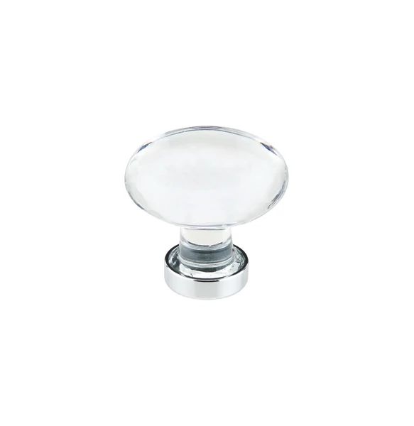 polished chrome cabinet knob
