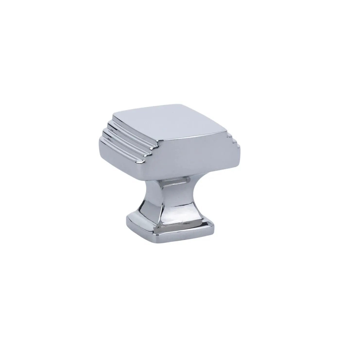 polished chrome cabinet knob
