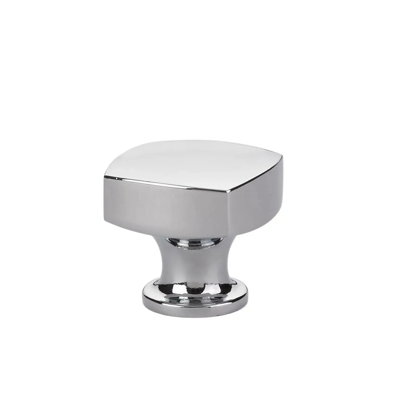 polished chrome cabinet knob