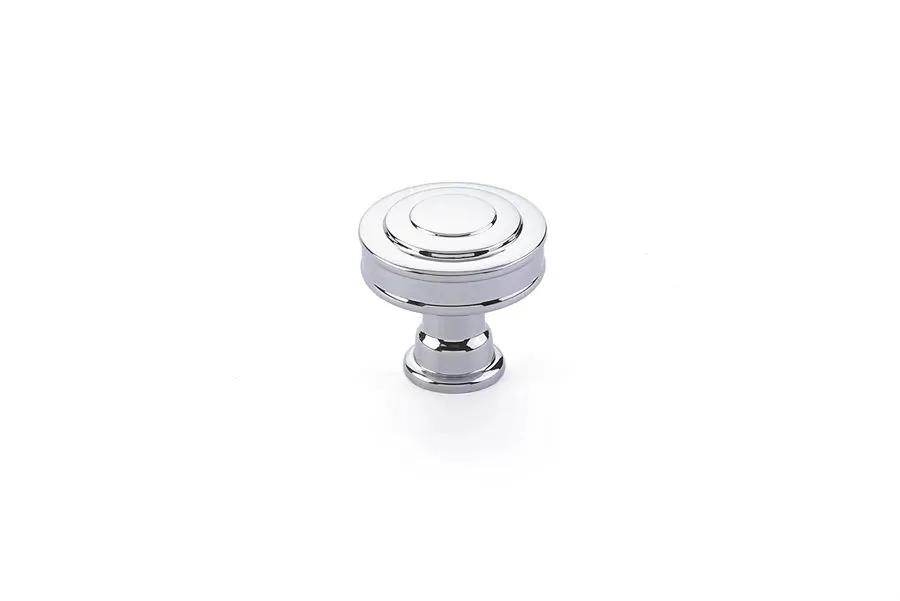 polished chrome cabinet knob