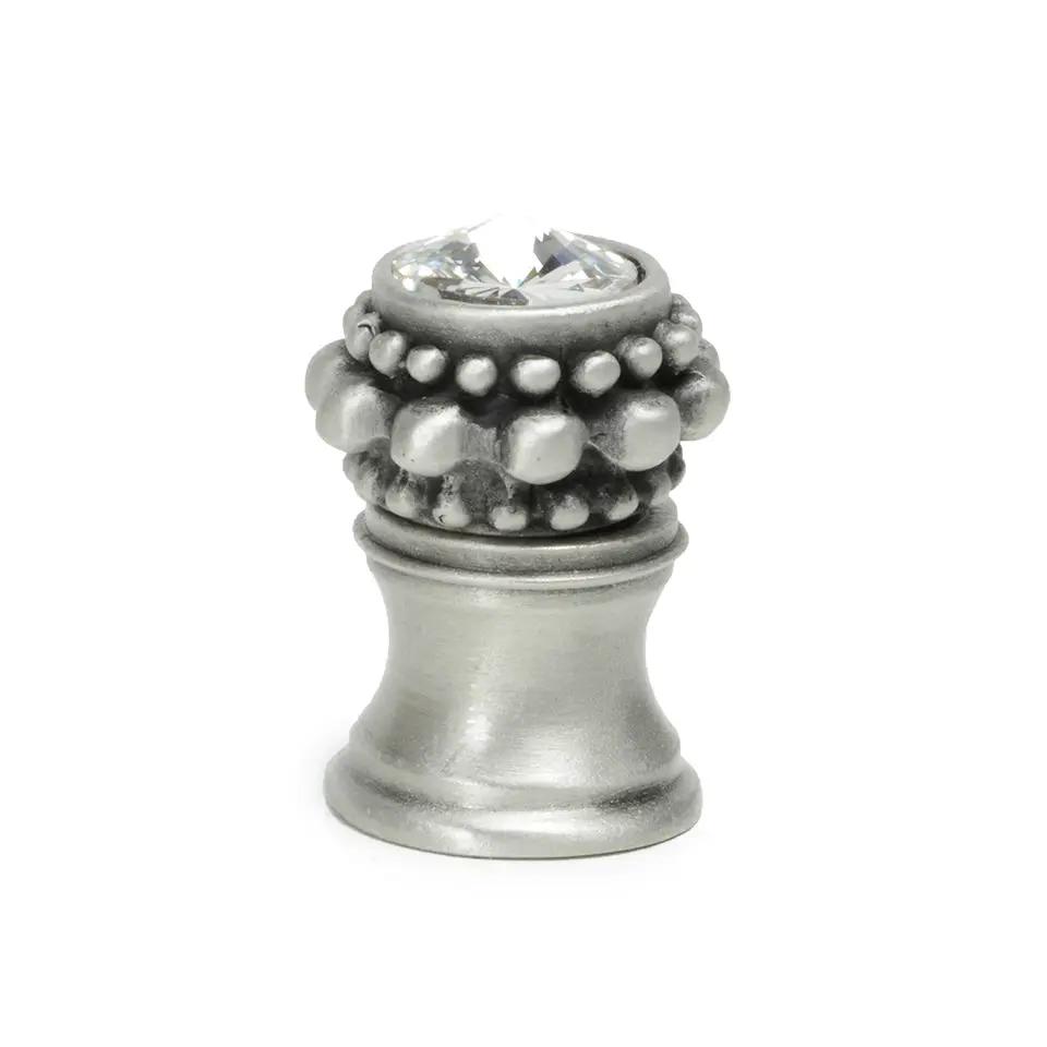 Carpe Diem Caché Iv Small Round Knob with Flared Foot - Decorated with Swarovski Crystals by Carpe Diem