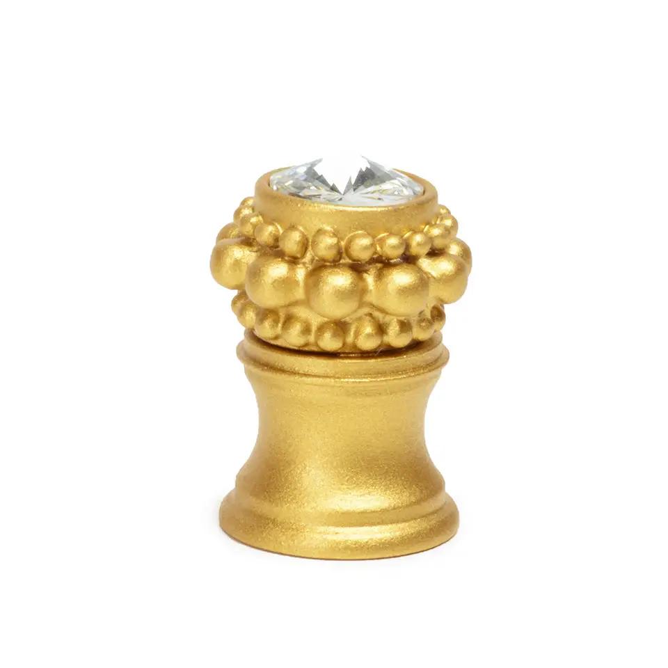 Carpe Diem Caché Iv Small Round Knob with Flared Foot - Decorated with Swarovski Crystals by Carpe Diem