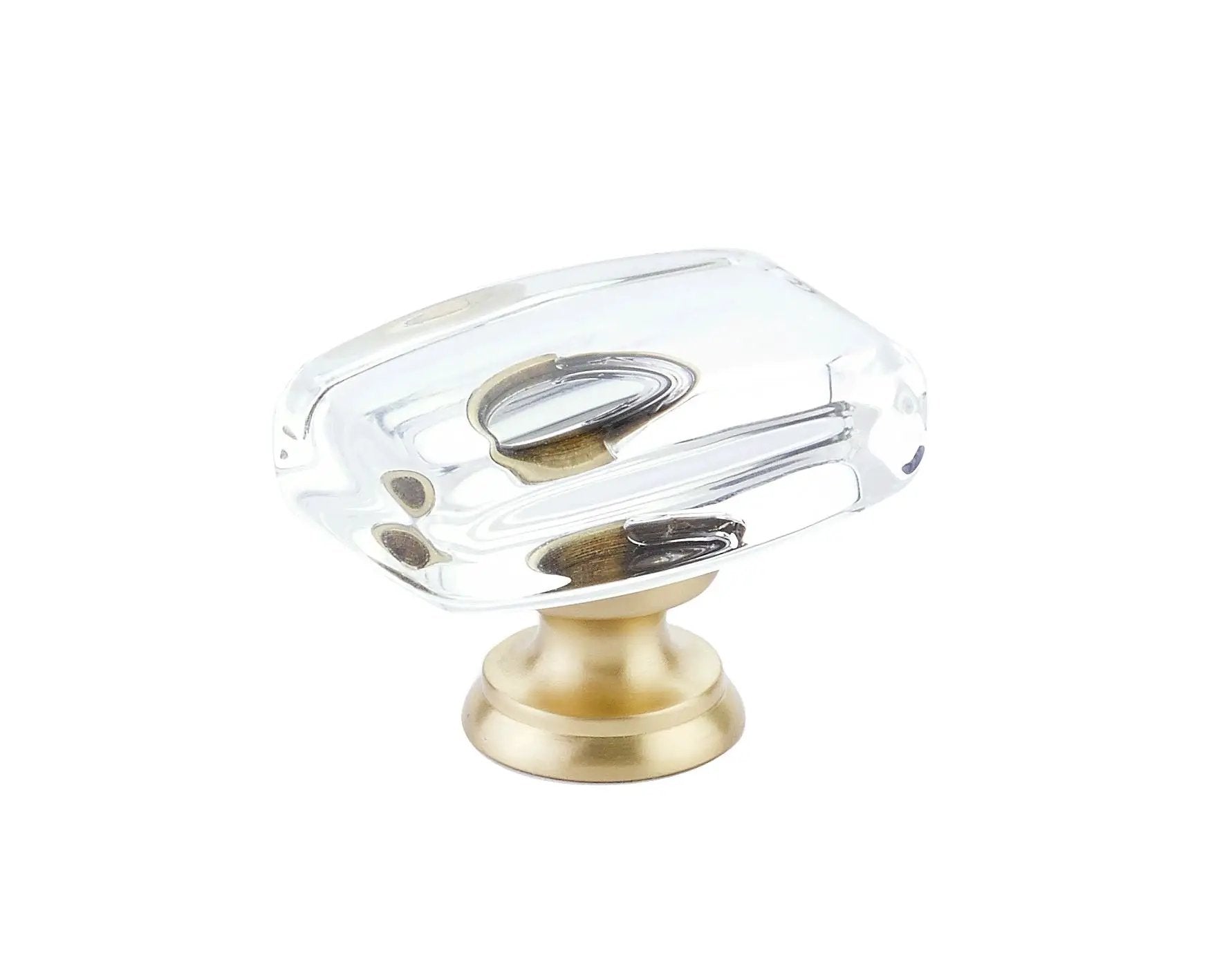 satin brass cabinet knob