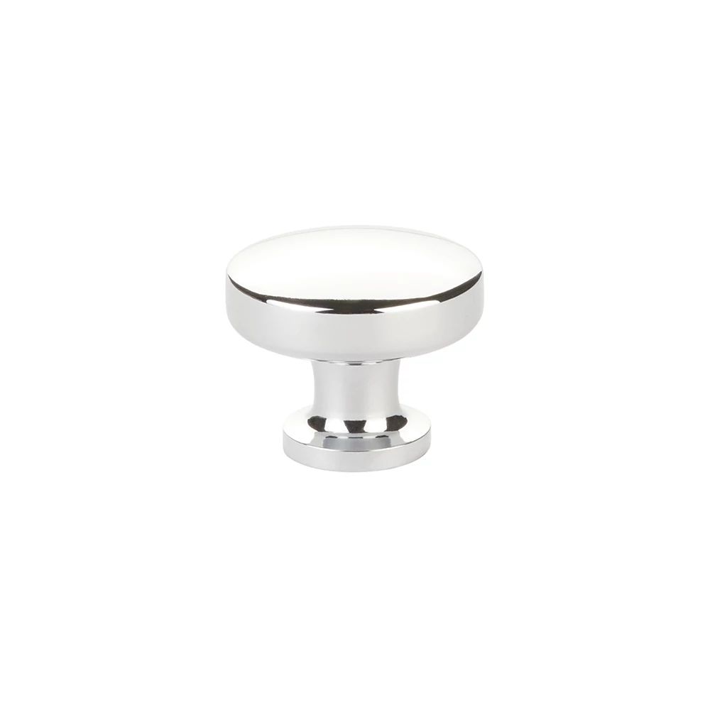 polished chrome cabinet knob