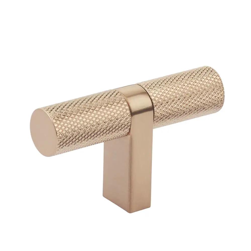 Emtek Select 2.25" CC Cabinet T-Knob overall, Rectangular Bar Stem by Emtek