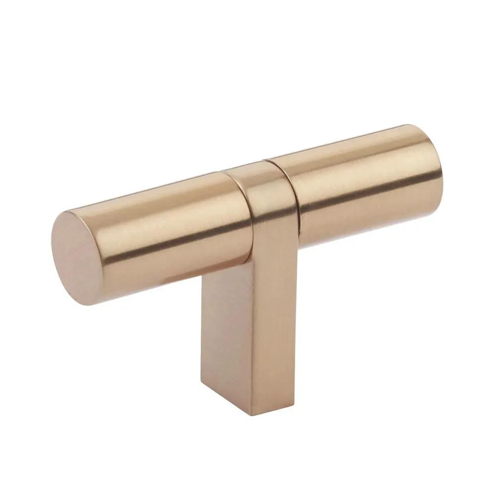 Emtek Select 2.25" CC Cabinet T-Knob overall, Rectangular Bar Stem by Emtek
