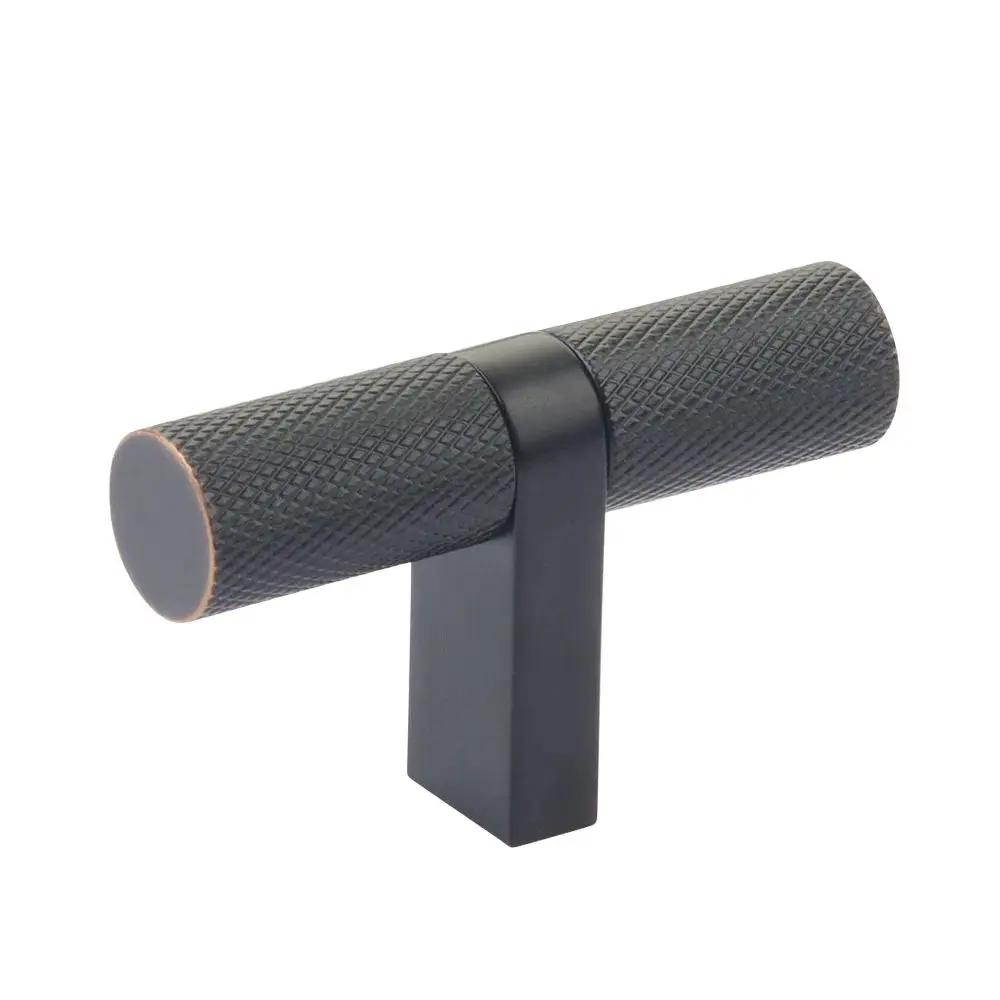 Emtek Select 2.25" CC Cabinet T-Knob overall, Rectangular Bar Stem by Emtek