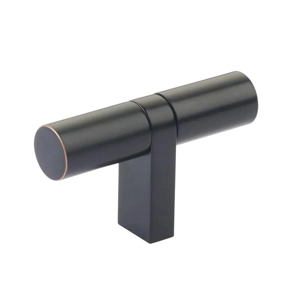 Emtek Select 2.25" CC Cabinet T-Knob overall, Rectangular Bar Stem by Emtek