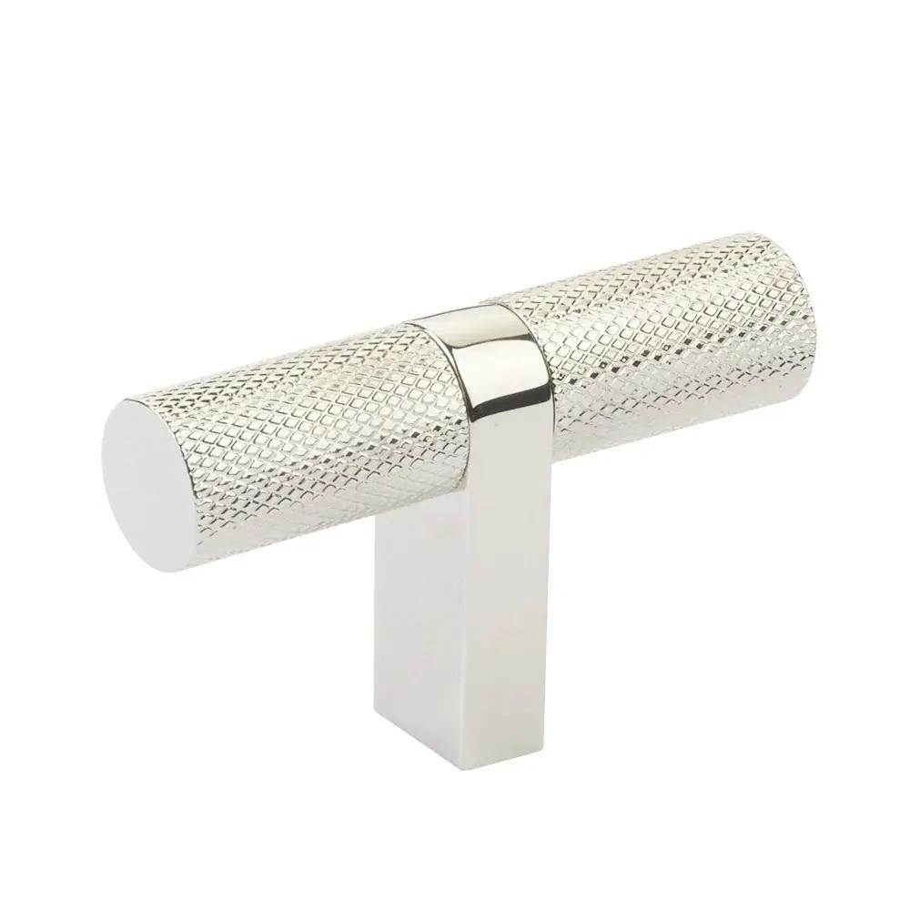 Emtek Select 2.25" CC Cabinet T-Knob overall, Rectangular Bar Stem by Emtek
