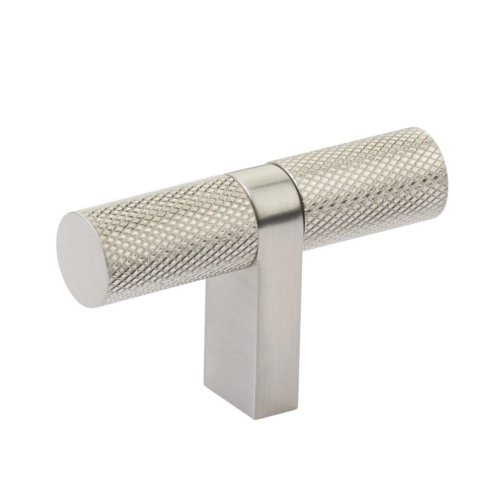 Emtek Select 2.25" CC Cabinet T-Knob overall, Rectangular Bar Stem by Emtek