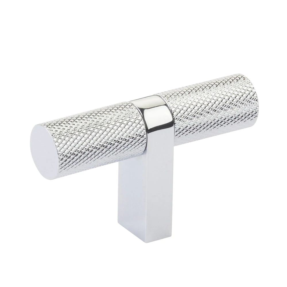 polished chrome cabinet t-knob