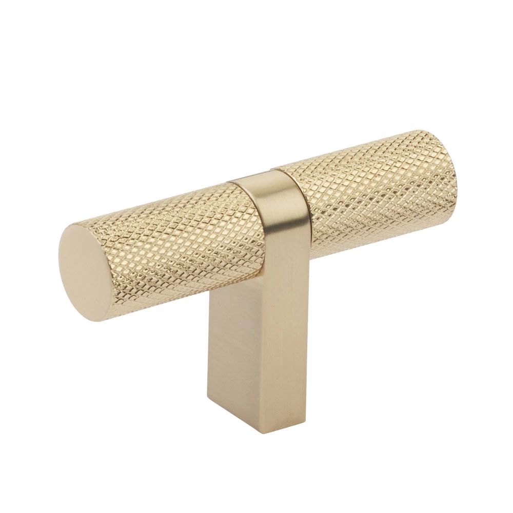 Emtek Select 2.25" CC Cabinet T-Knob overall, Rectangular Bar Stem by Emtek