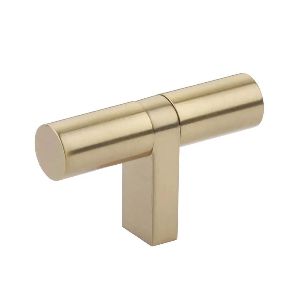 Emtek Select 2.25" CC Cabinet T-Knob overall, Rectangular Bar Stem by Emtek