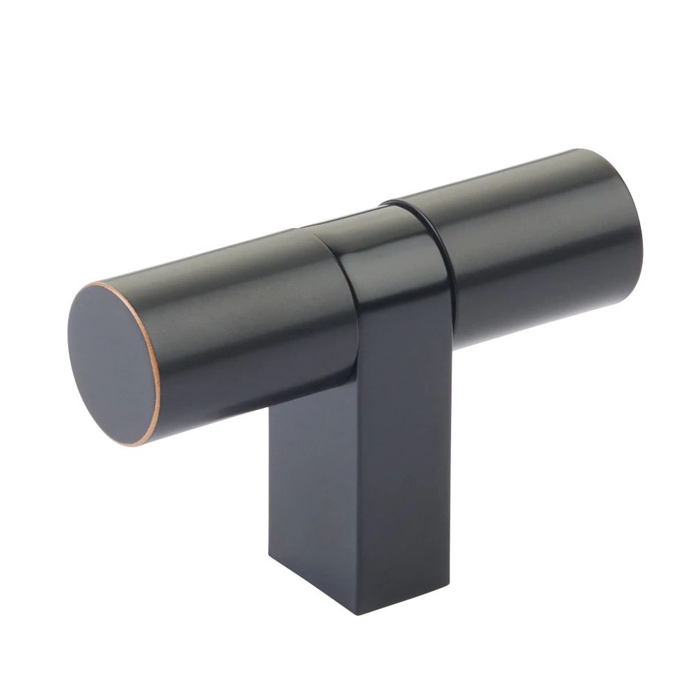 Emtek Select 3.125" overall Cabinet T-Knob overall, Rectangular Bar Stem by Emtek