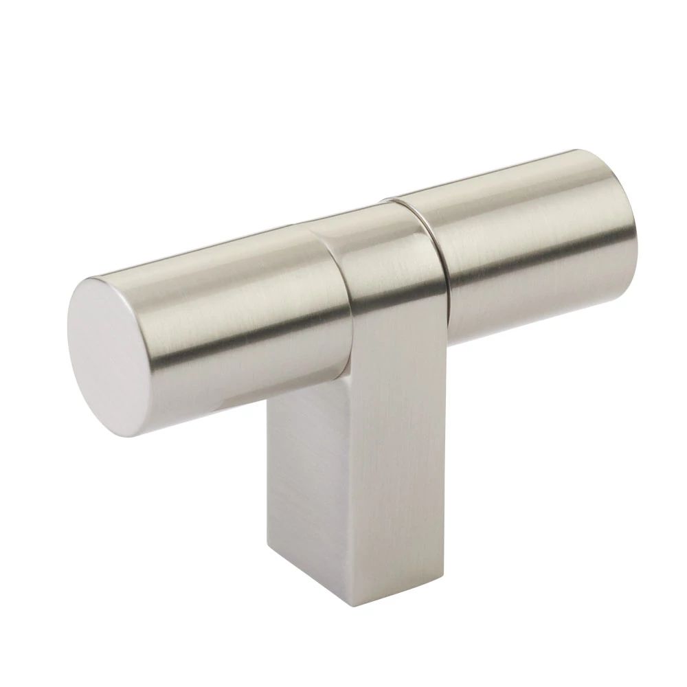 Emtek Select 3.125" overall Cabinet T-Knob overall, Rectangular Bar Stem by Emtek
