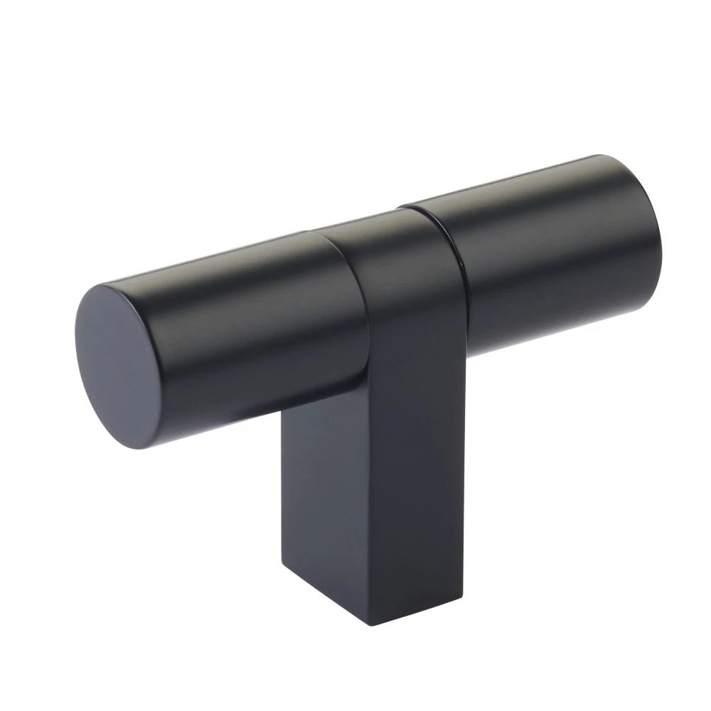 Emtek Select 3.125" overall Cabinet T-Knob overall, Rectangular Bar Stem by Emtek