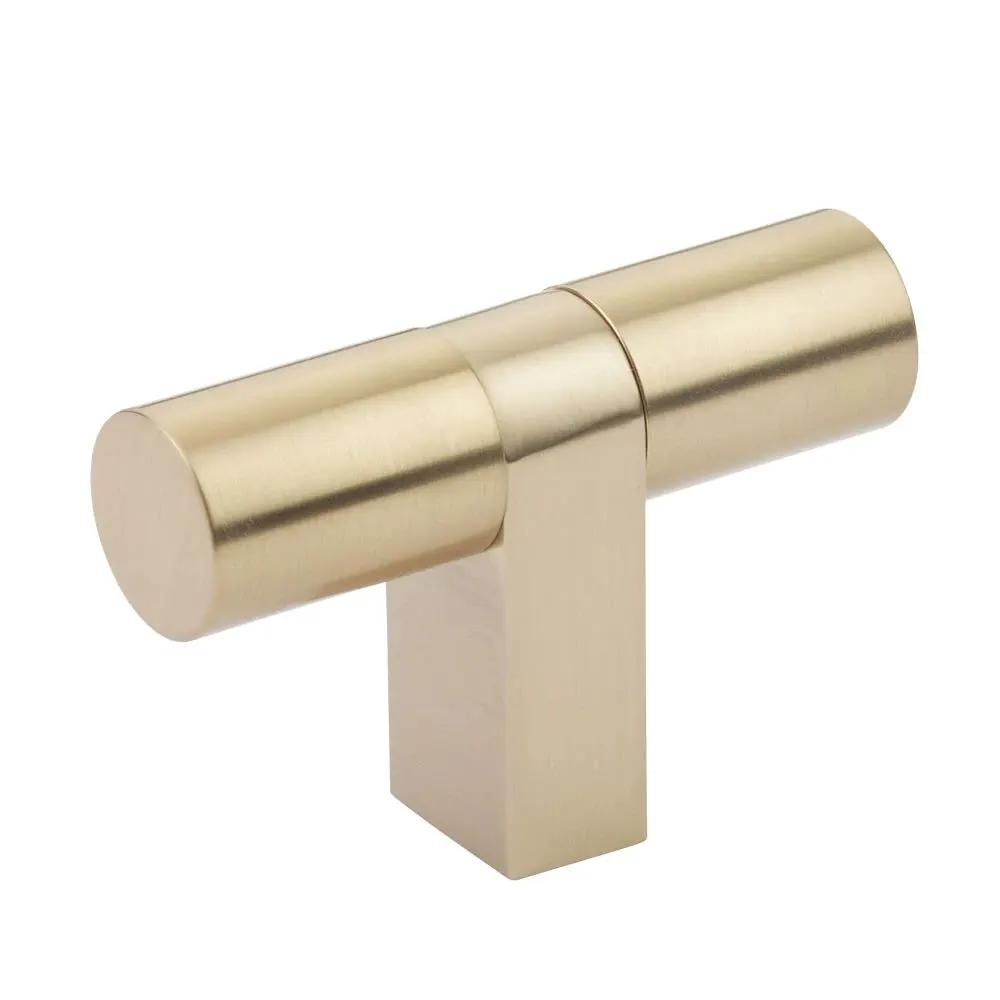 Emtek Select 3.125" overall Cabinet T-Knob overall, Rectangular Bar Stem by Emtek