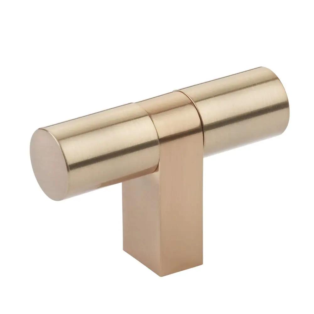 Emtek Select 3.125" overall Cabinet T-Knob overall, Rectangular Bar Stem by Emtek