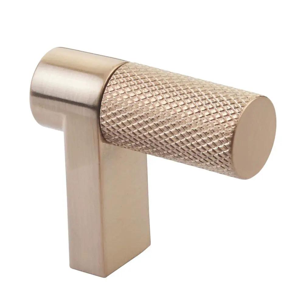 Emtek Select 1.5" CC Rectangular Stem and Knurled Bar Cabinet Finger Pull by Emtek