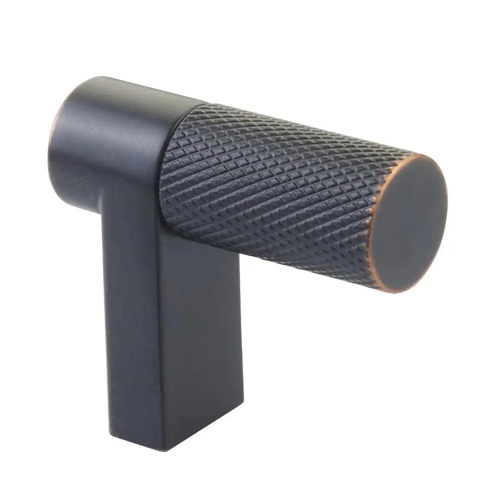 Emtek Select 1.5" CC Rectangular Stem and Knurled Bar Cabinet Finger Pull by Emtek