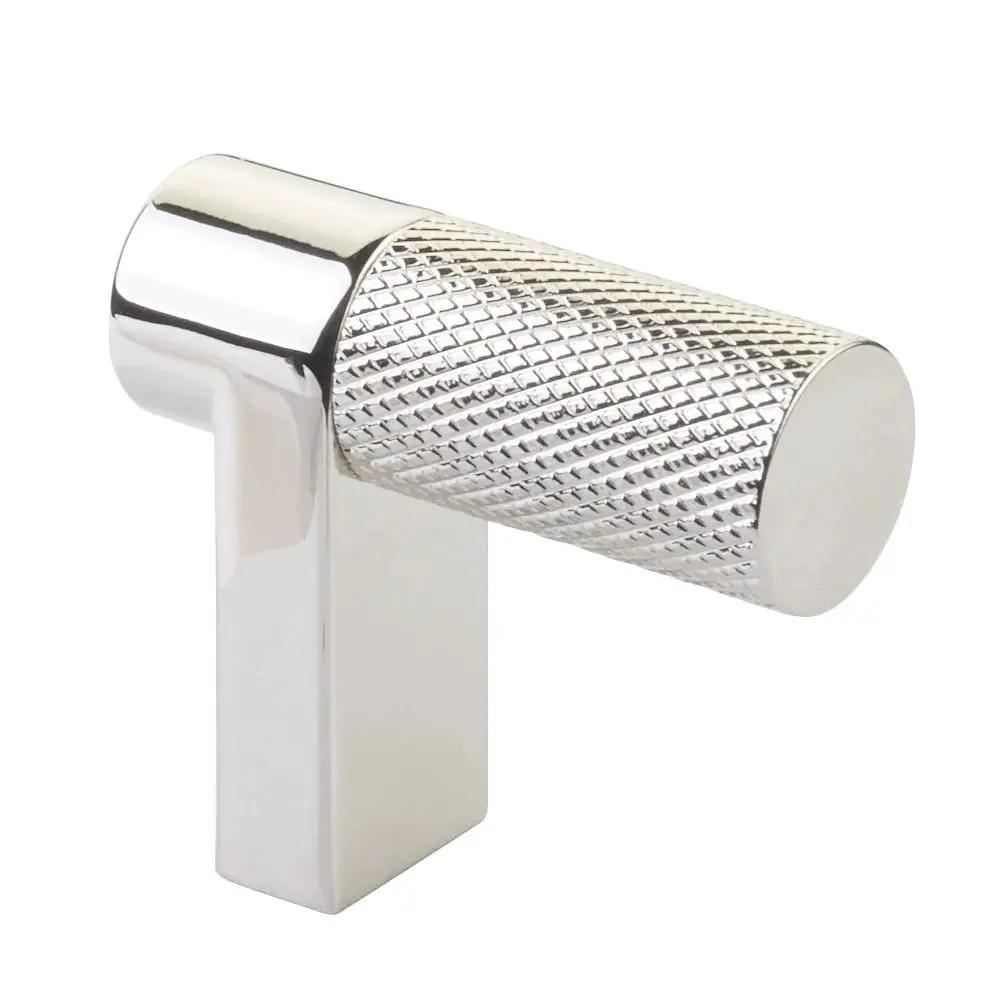 Emtek Select 1.5" CC Rectangular Stem and Knurled Bar Cabinet Finger Pull by Emtek